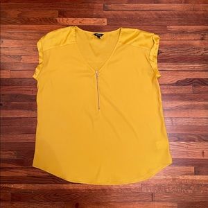 Bright mustard yellow blouse